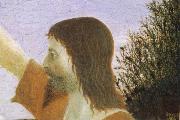 Piero della Francesca Detail of Baptism of Christ oil on canvas